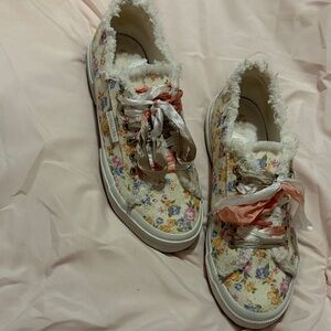 LoveShackFancy Floral women’s Sneakers with Ribbon